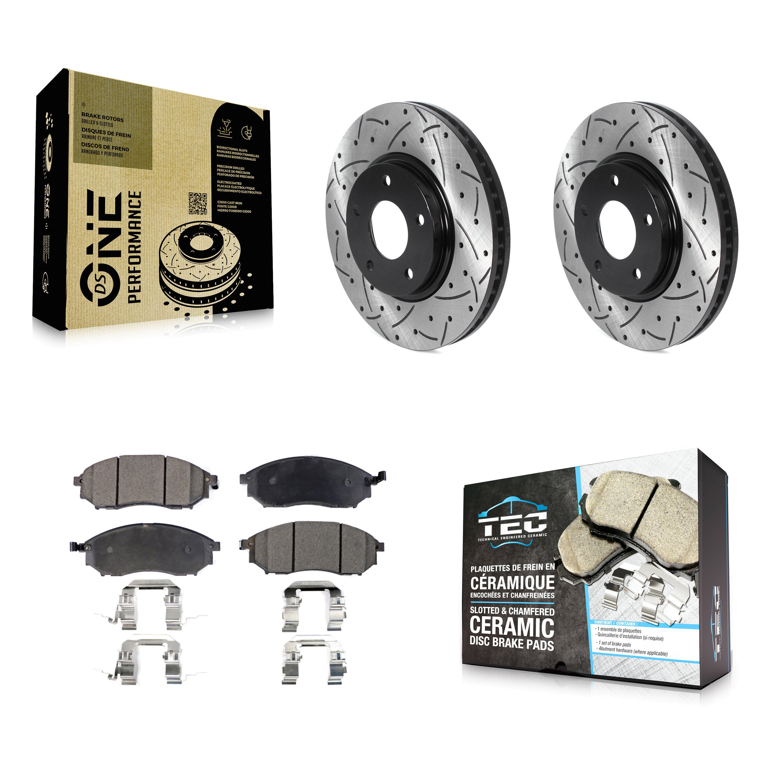 Transit Auto KDT-100776 Disc Brake Kit for 2002-2006 INFINITI M45, INFINITI Q45 - Front