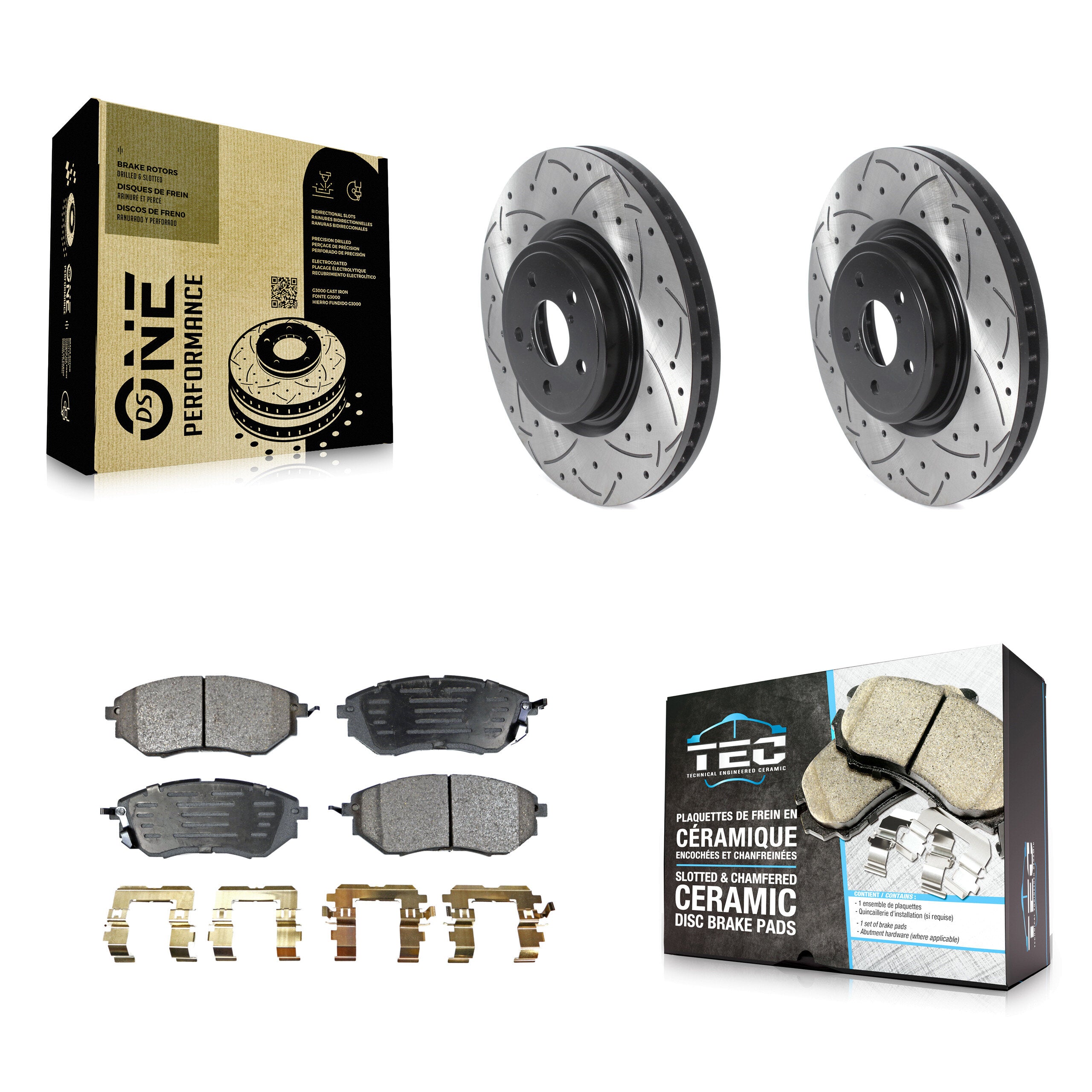 Transit Auto KDT-100777 Disc Brake Kit for 2005-2018 Subaru Forester, Subaru Legacy, Subaru Outback - Front