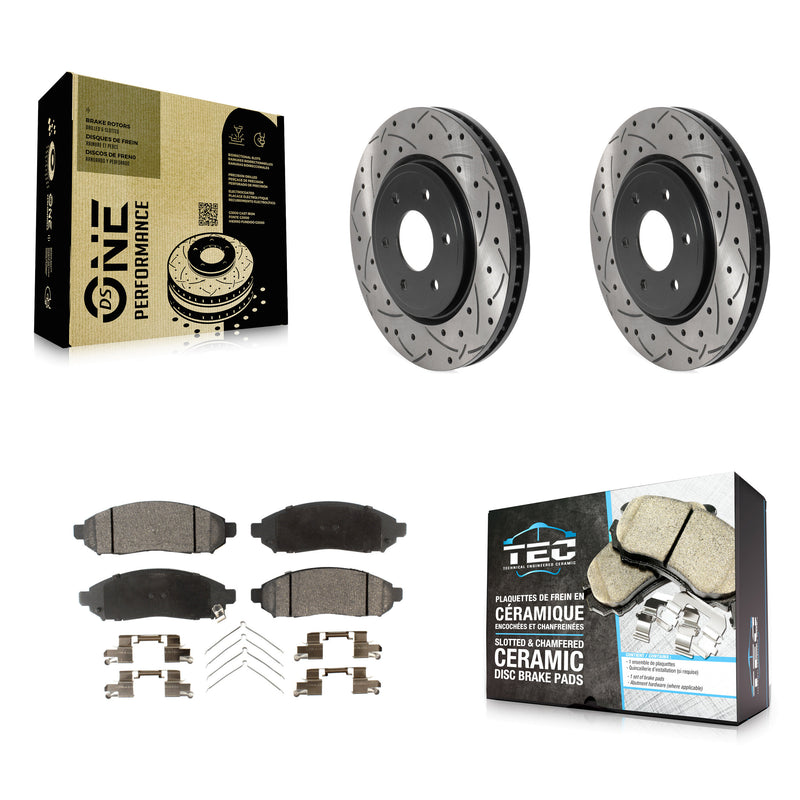 Transit Auto KDT-100779 Disc Brake Kit for 2005-2025 Nissan Frontier, Suzuki Equator and More