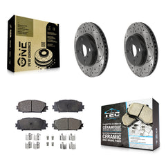 Transit Auto KDT-100780 Disc Brake Kit for 2006-2019 Toyota Yaris, Scion iQ, Toyota Prius C - Front