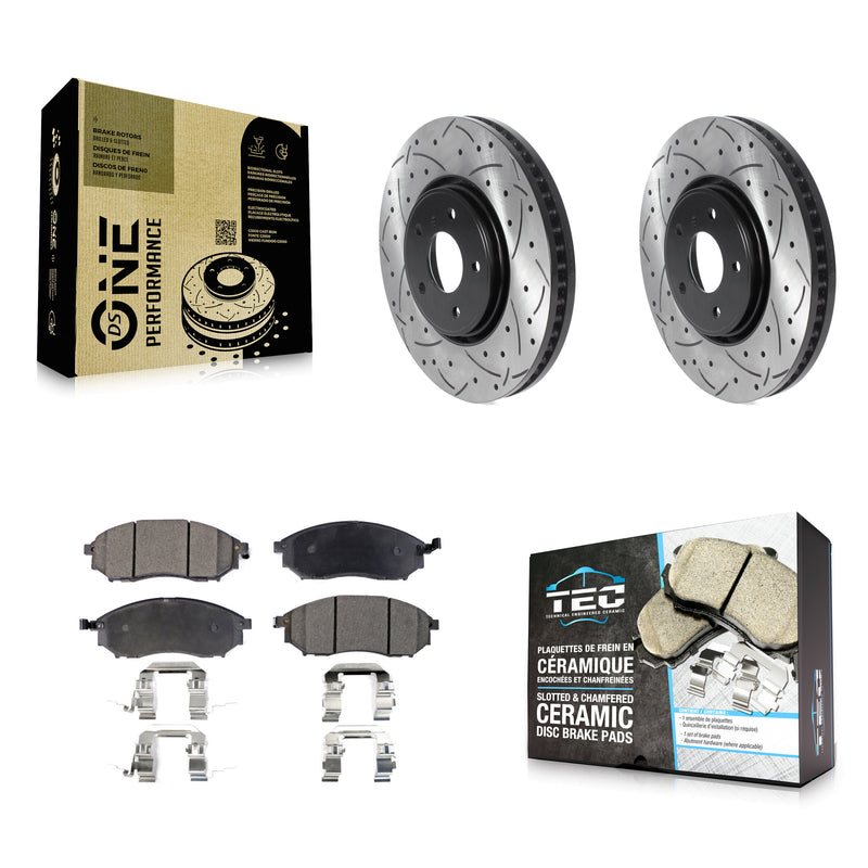 Transit Auto KDT-100781 Disc Brake Kit for 2006-2013 INFINITI FX37, INFINITI FX35, INFINITI FX45 - Front