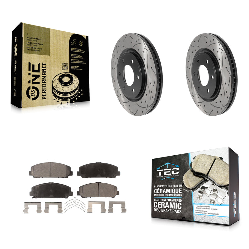 Transit Auto KDT-100783 Disc Brake Kit for 2007-2024 Nissan Armada, Nissan TITAN and More - Front