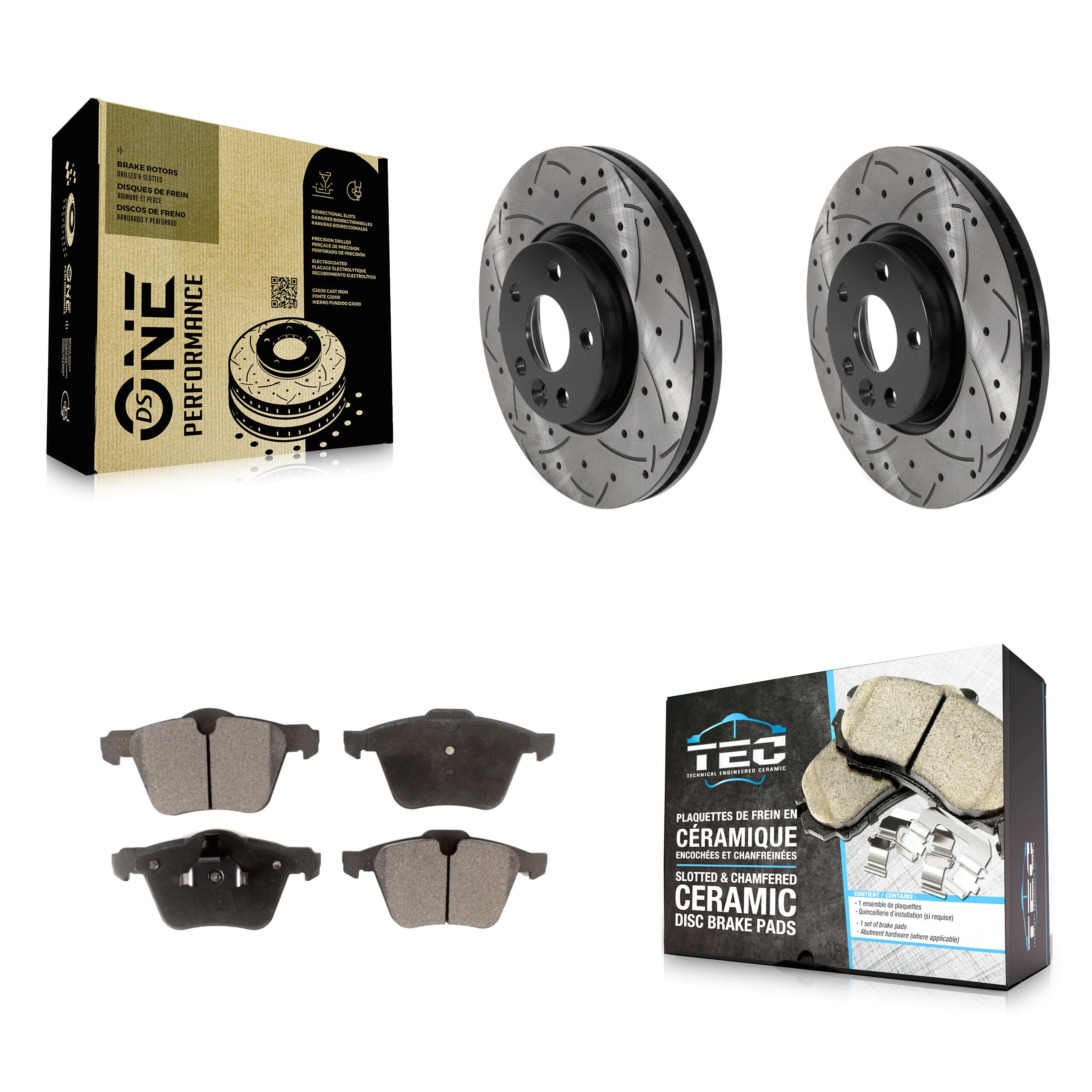Transit Auto KDT-100787 Disc Brake Kit for 2008 Volvo V70 - Front