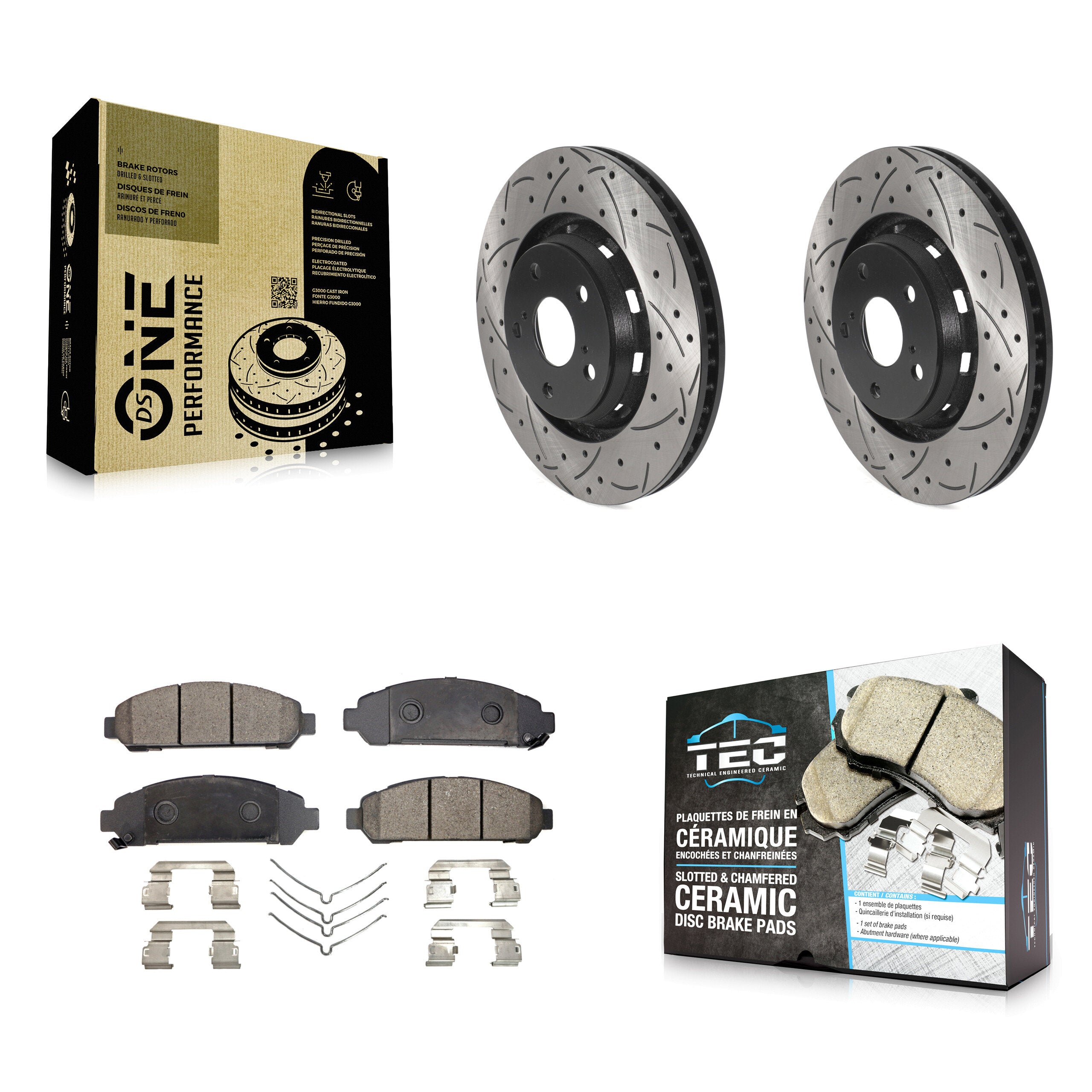 Transit Auto KDT-100789 Disc Brake Kit for 2009-2016 Toyota Venza - Front