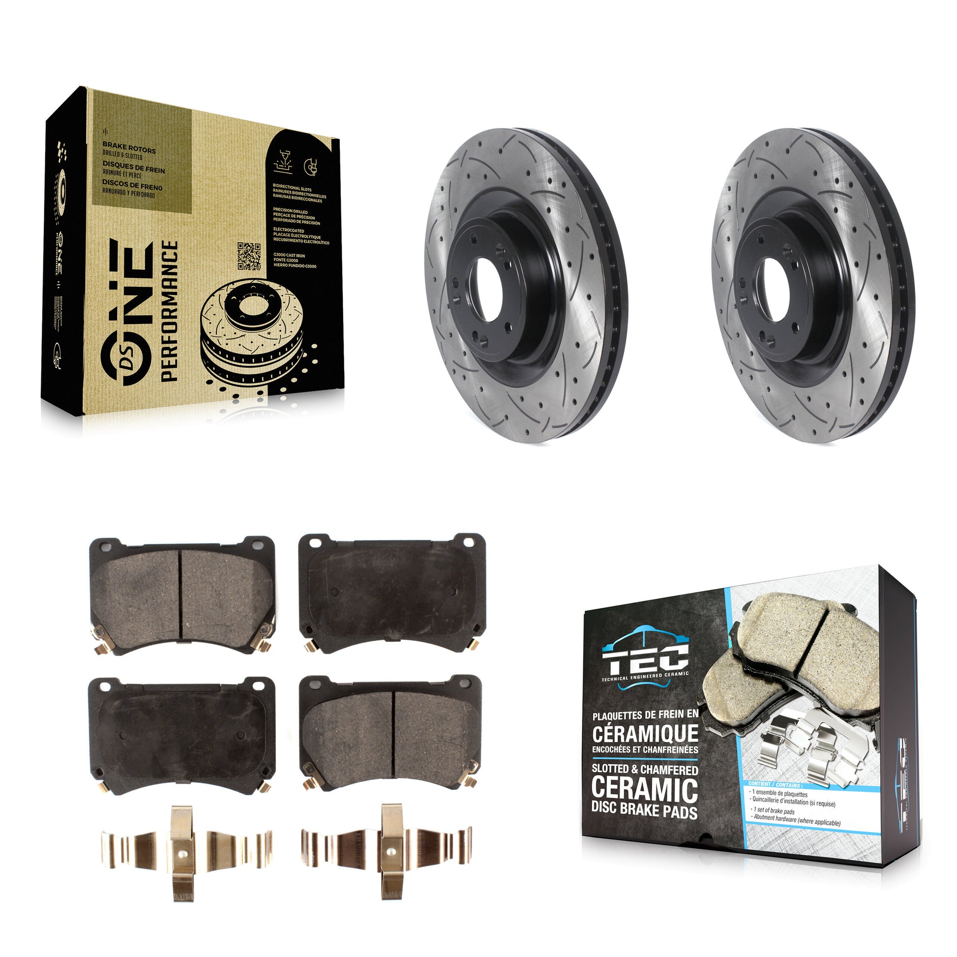 Transit Auto KDT-100790 Disc Brake Kit for 2011-2014 Hyundai Genesis, Hyundai Equus - Front
