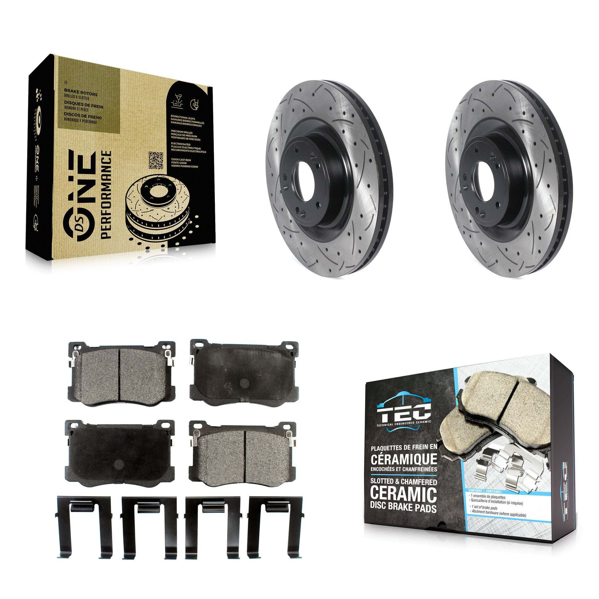 Transit Auto KDT-100791 Disc Brake Kit for 2015-2017 Genesis G80, Kia K900, Hyundai Genesis - Front