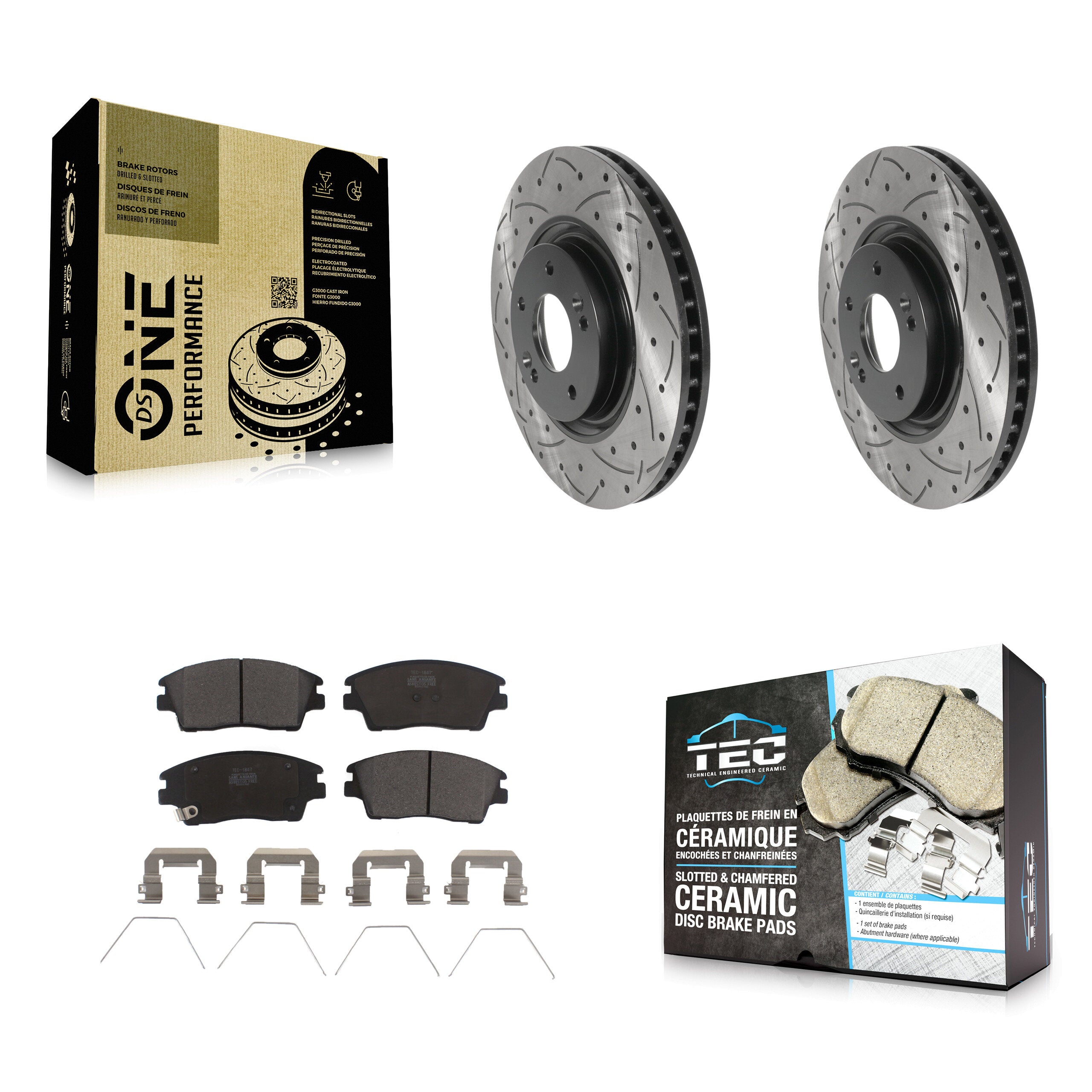 Transit Auto KDT-100795 Disc Brake Kit for 2017-2022 Kia Sportage - Front