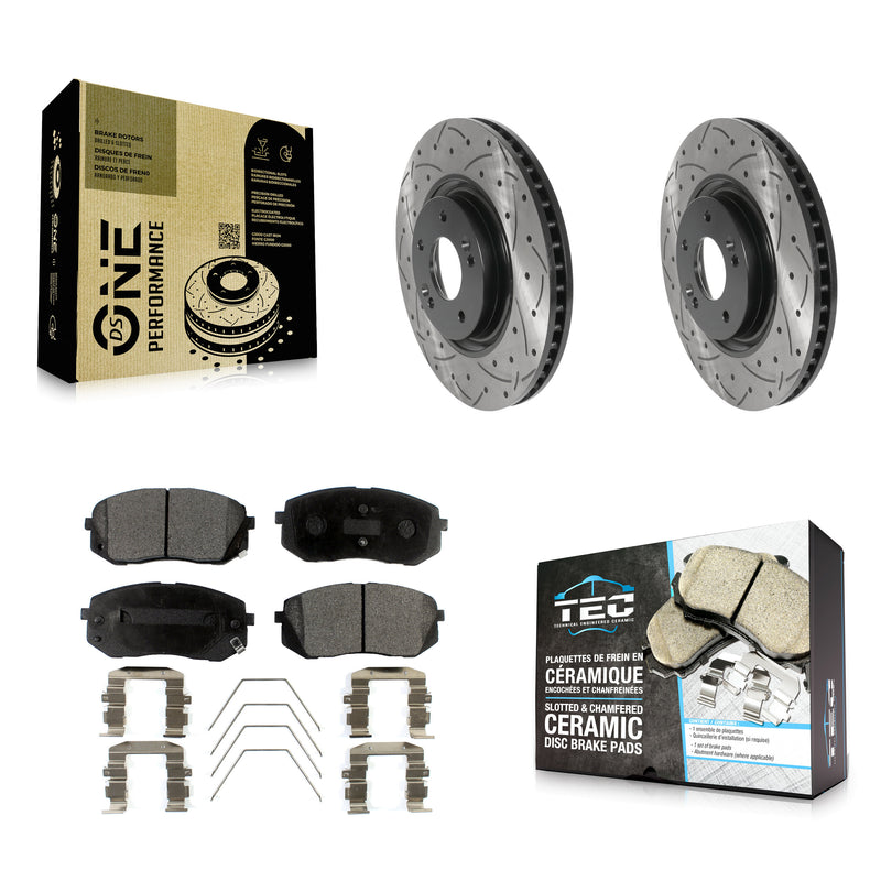 Transit Auto KDT-100796 Disc Brake Kit for 2016-2020 Kia Optima, Hyundai Sonata - Front
