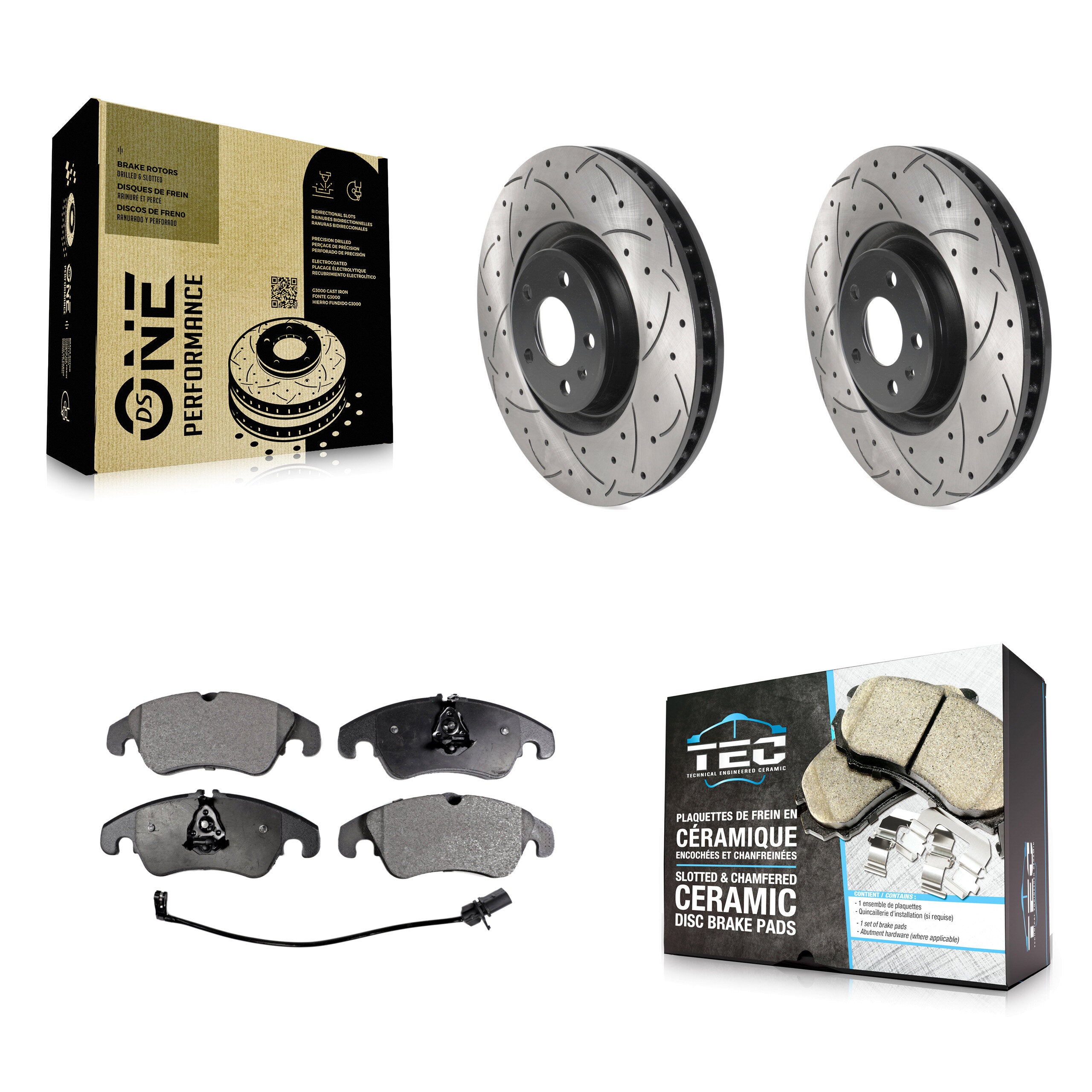 Transit Auto KDT-100797 Disc Brake Kit for 2014 Audi A6 - Front