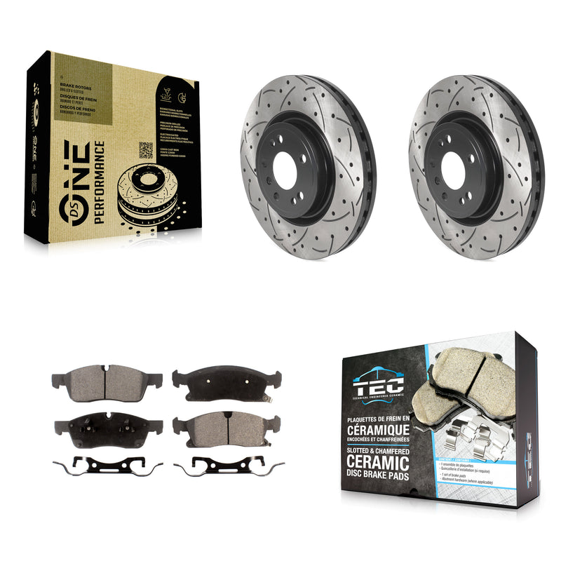 Transit Auto KDT-100802 Disc Brake Kit for 2012-2018 Mercedes-Benz GLE300d, Mercedes-Benz GLE350 and More - Front