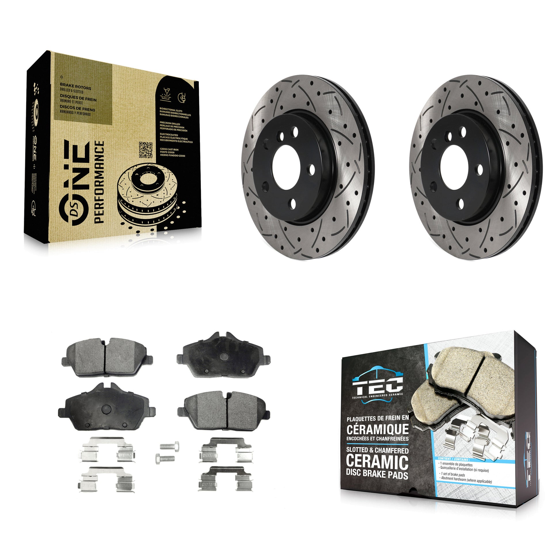 Transit Auto KDT-100806 Disc Brake Kit for 2014-2024 Mini Cooper - Front