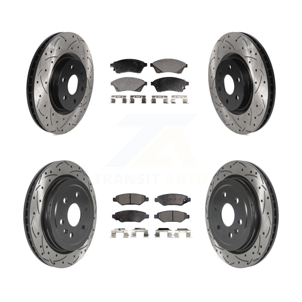 Transit Auto KDT-100808 Disc Brake Kit for 2010-2016 Saab 9-4X, Cadillac SRX - Front and Rear