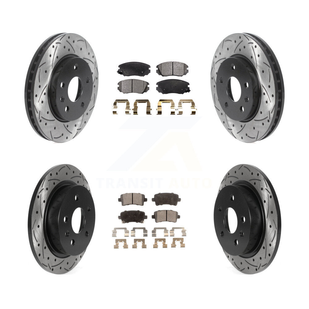 Transit Auto KDT-100809 Disc Brake Kit for 2013-2016 Chevrolet Malibu Limited, Chevrolet Malibu - Front and Rear