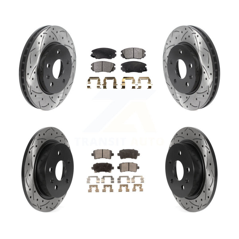 Transit Auto KDT-100809 Disc Brake Kit for 2013-2016 Chevrolet Malibu Limited, Chevrolet Malibu - Front and Rear