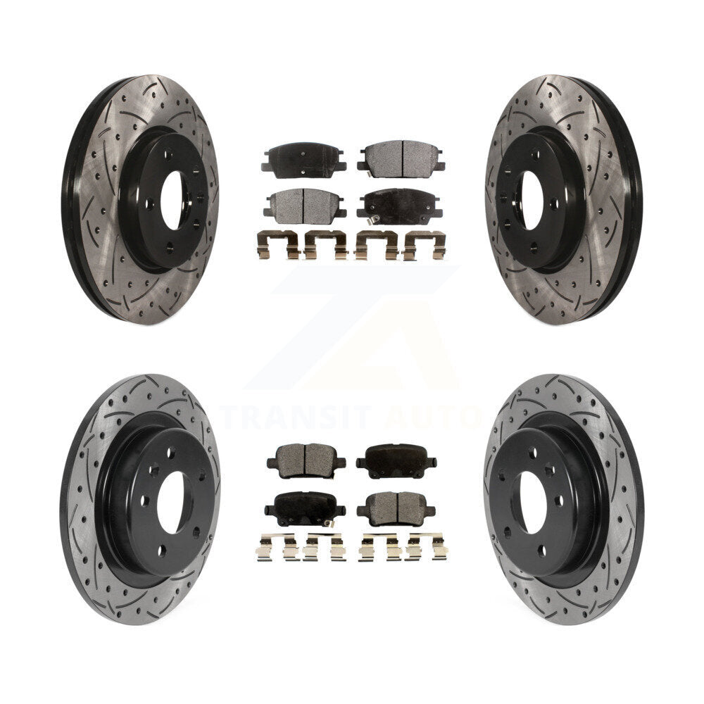 Transit Auto KDT-100811 Disc Brake Kit for 2016-2020 Chevrolet Equinox, GMC Terrain and More - Front and Rear