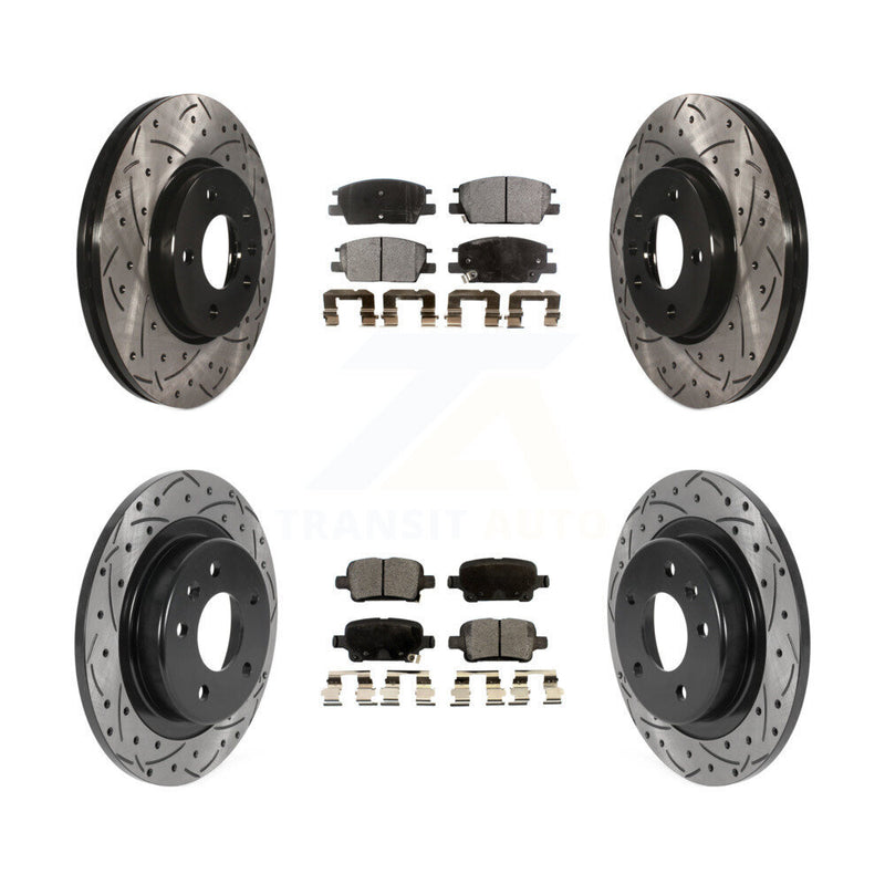 Transit Auto KDT-100811 Disc Brake Kit for 2016-2020 Chevrolet Equinox, GMC Terrain and More - Front and Rear