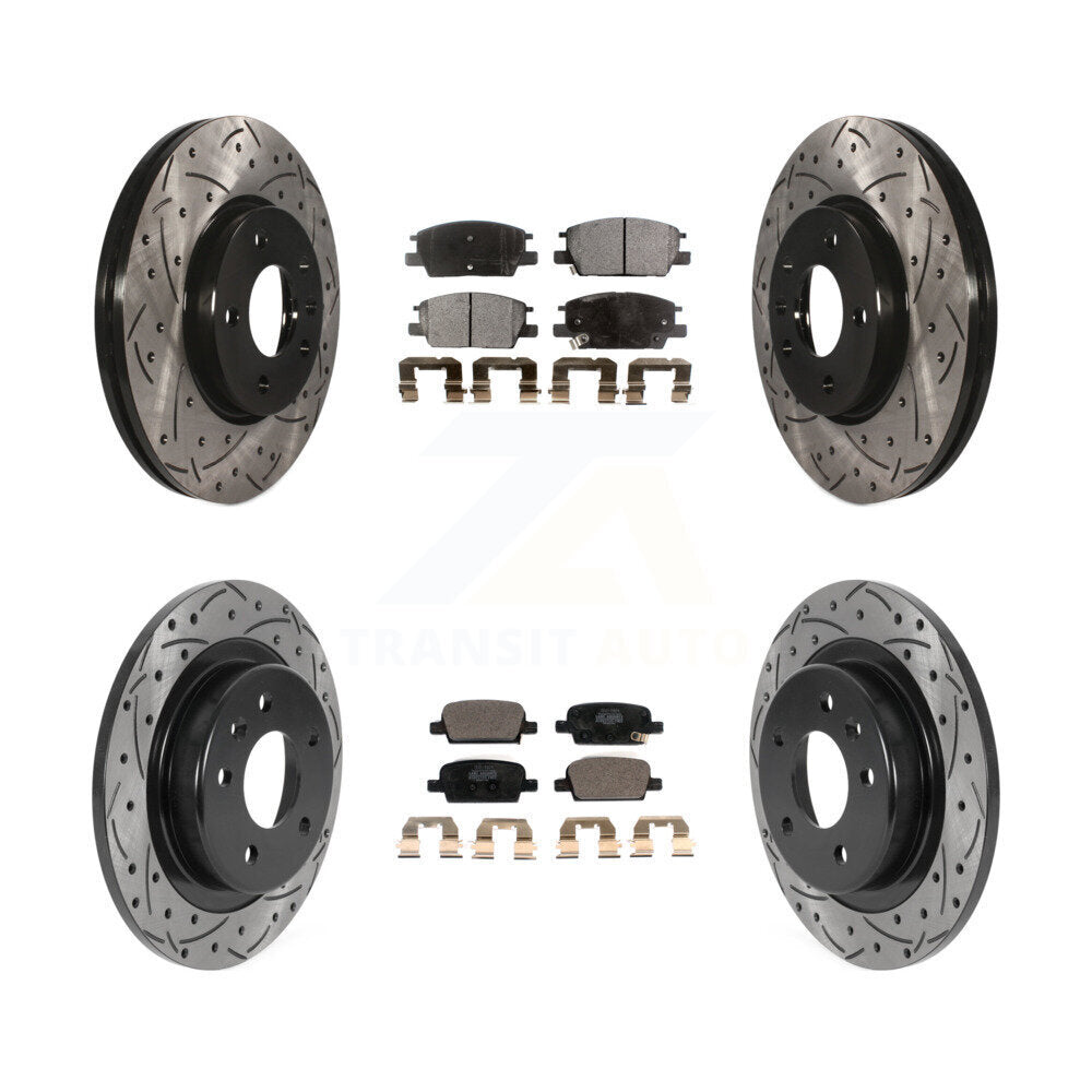 Transit Auto KDT-100812 Disc Brake Kit for 2016-2019 Chevrolet Malibu - Front and Rear
