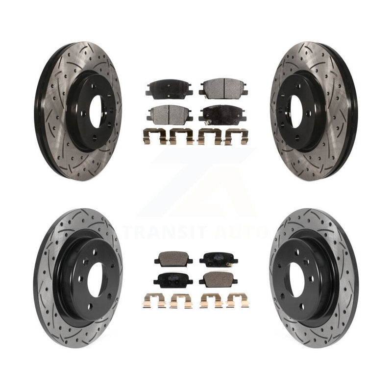 Transit Auto KDT-100812 Disc Brake Kit for 2016-2019 Chevrolet Malibu - Front and Rear