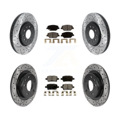 Transit Auto KDT-100815 Disc Brake Kit for 2017-2020 Buick Regal TourX, Chevrolet Equinox and More - Front and Rear