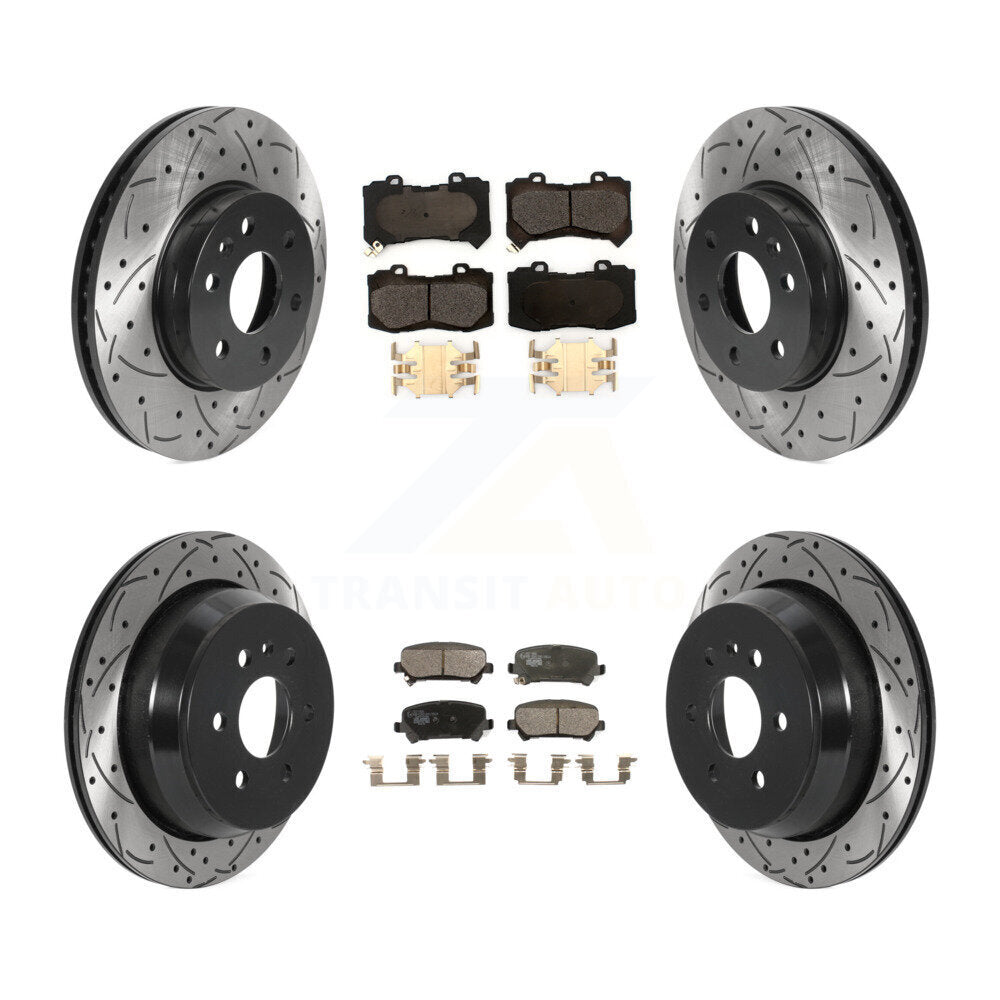 Transit Auto KDT-100819 Disc Brake Kit for 2015-2020 Chevrolet Colorado, GMC Canyon - Front and Rear