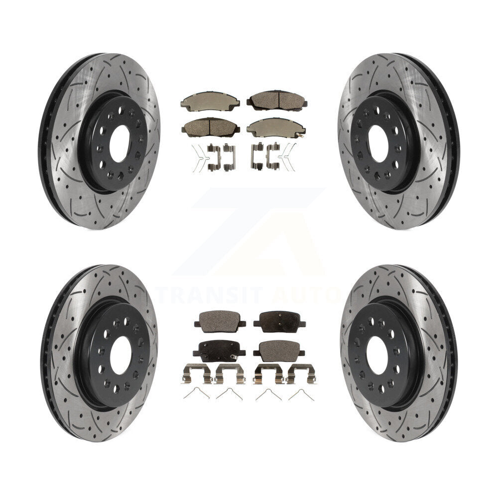 Transit Auto KDT-100820 Disc Brake Kit for 2017-2020 Chevrolet Traverse, Chevrolet Blazer and More - Front and Rear