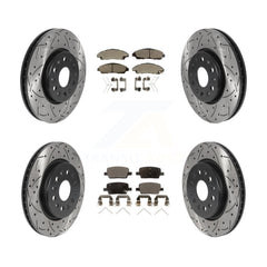 Transit Auto KDT-100820 Disc Brake Kit for 2017-2020 Chevrolet Traverse, Chevrolet Blazer and More - Front and Rear
