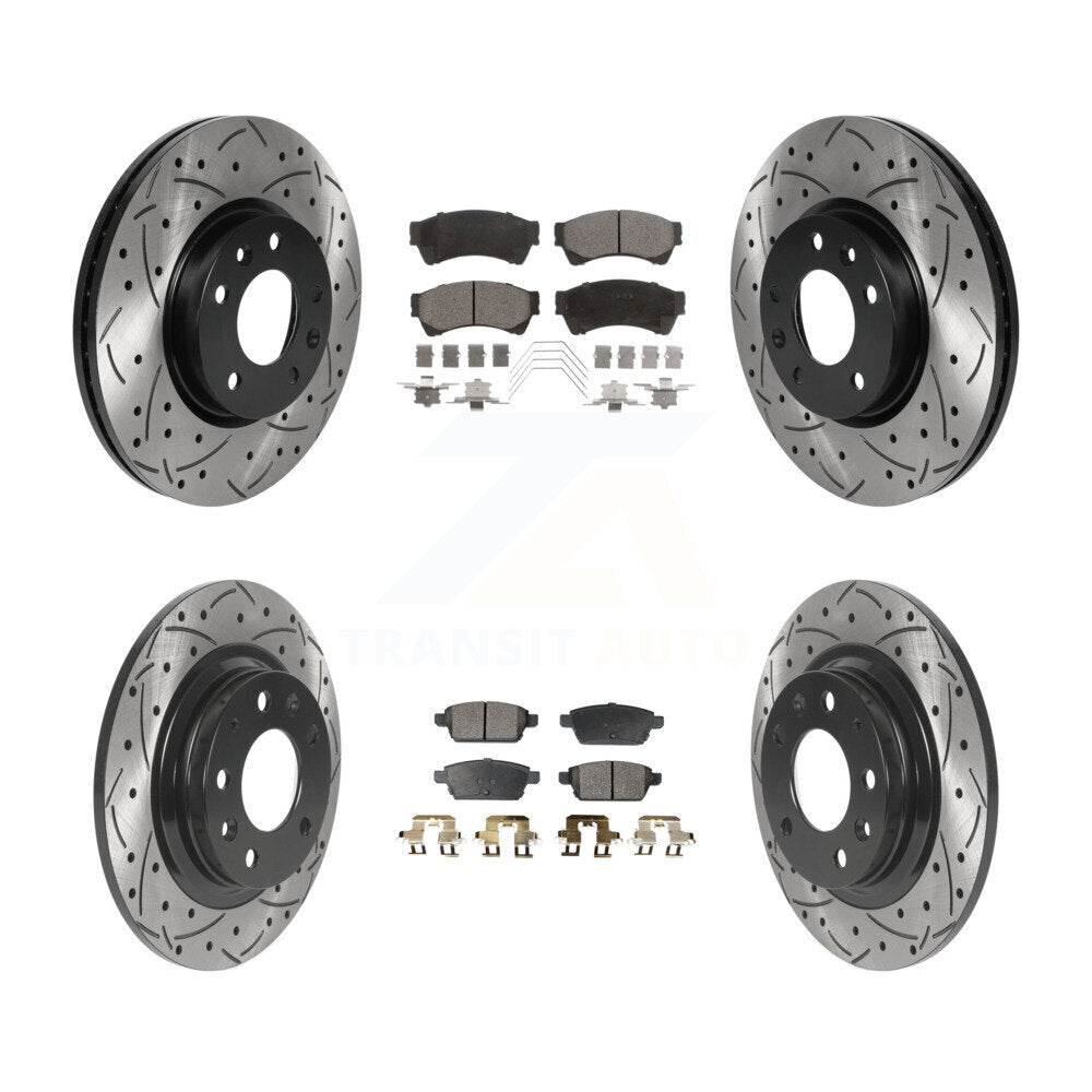 Transit Auto KDT-100821 Disc Brake Kit for 2006-2013 Mazda 6, Lincoln MKZ and More - Front and Rear