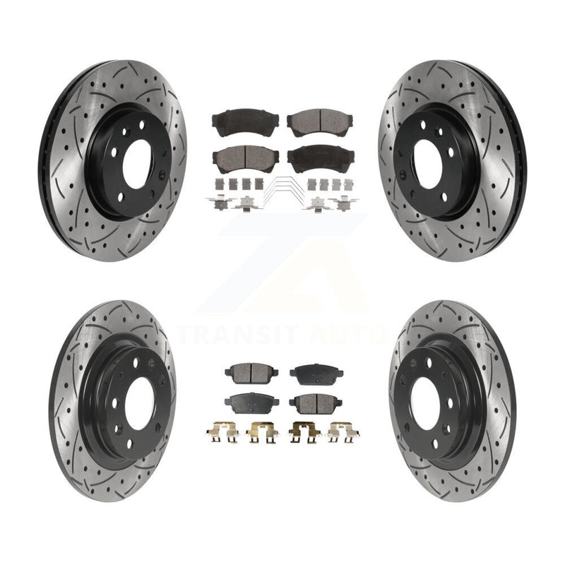 Transit Auto KDT-100821 Disc Brake Kit for 2006-2013 Mazda 6, Lincoln MKZ and More - Front and Rear