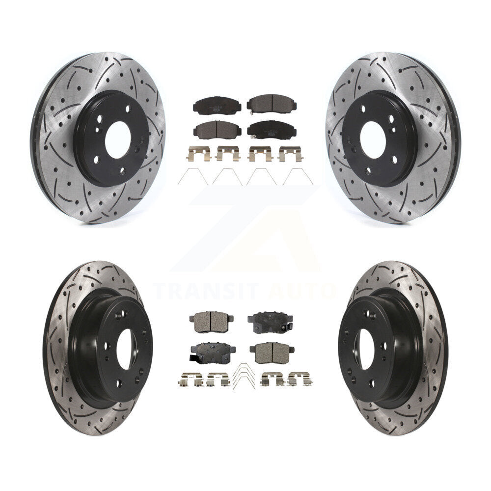 Transit Auto KDT-100826 Disc Brake Kit for 2010-2014 Honda Accord, Acura TSX - Front and Rear