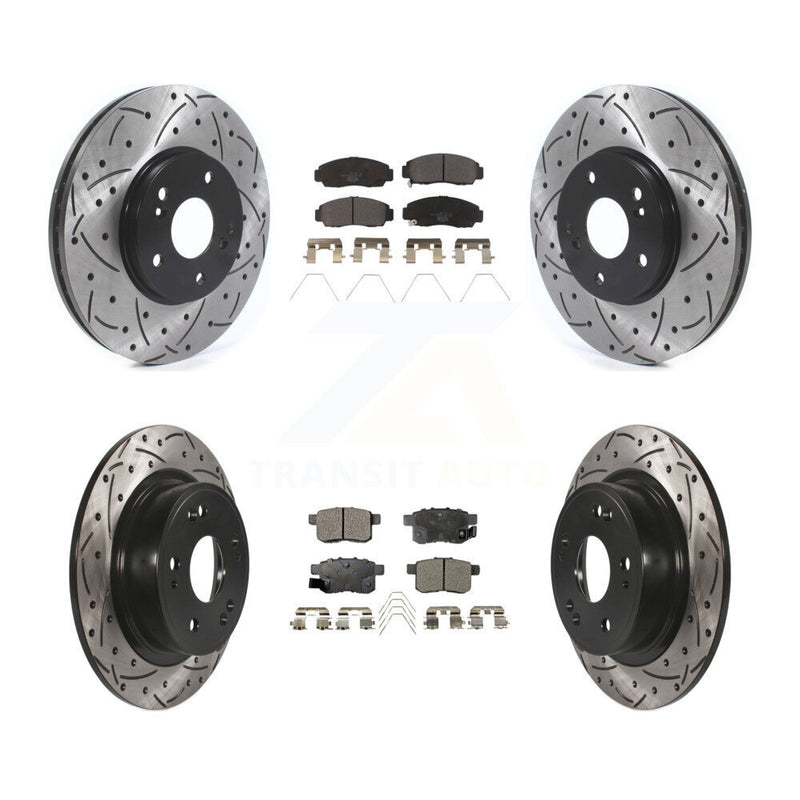 Transit Auto KDT-100826 Disc Brake Kit for 2010-2014 Honda Accord, Acura TSX - Front and Rear