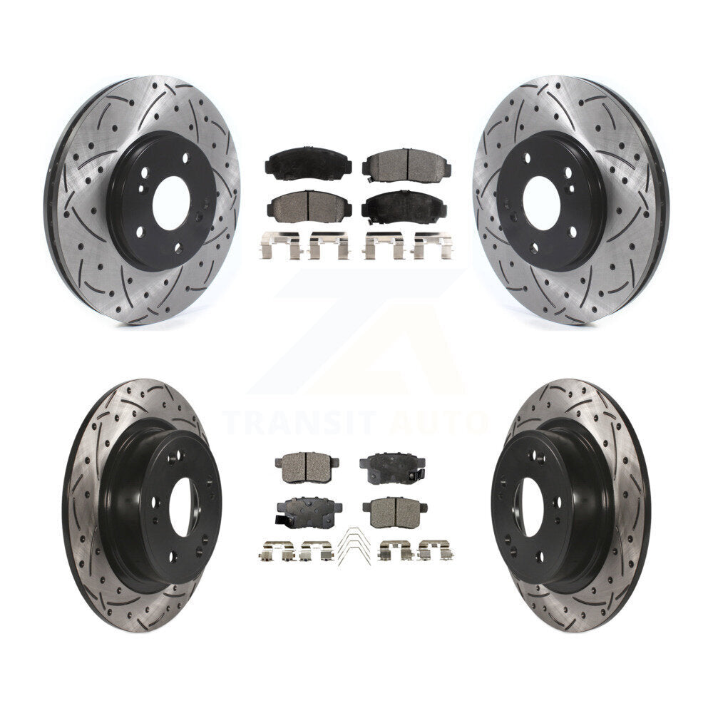 Transit Auto KDT-100827 Disc Brake Kit for 2008-2010 Acura TSX, Honda Accord - Front and Rear