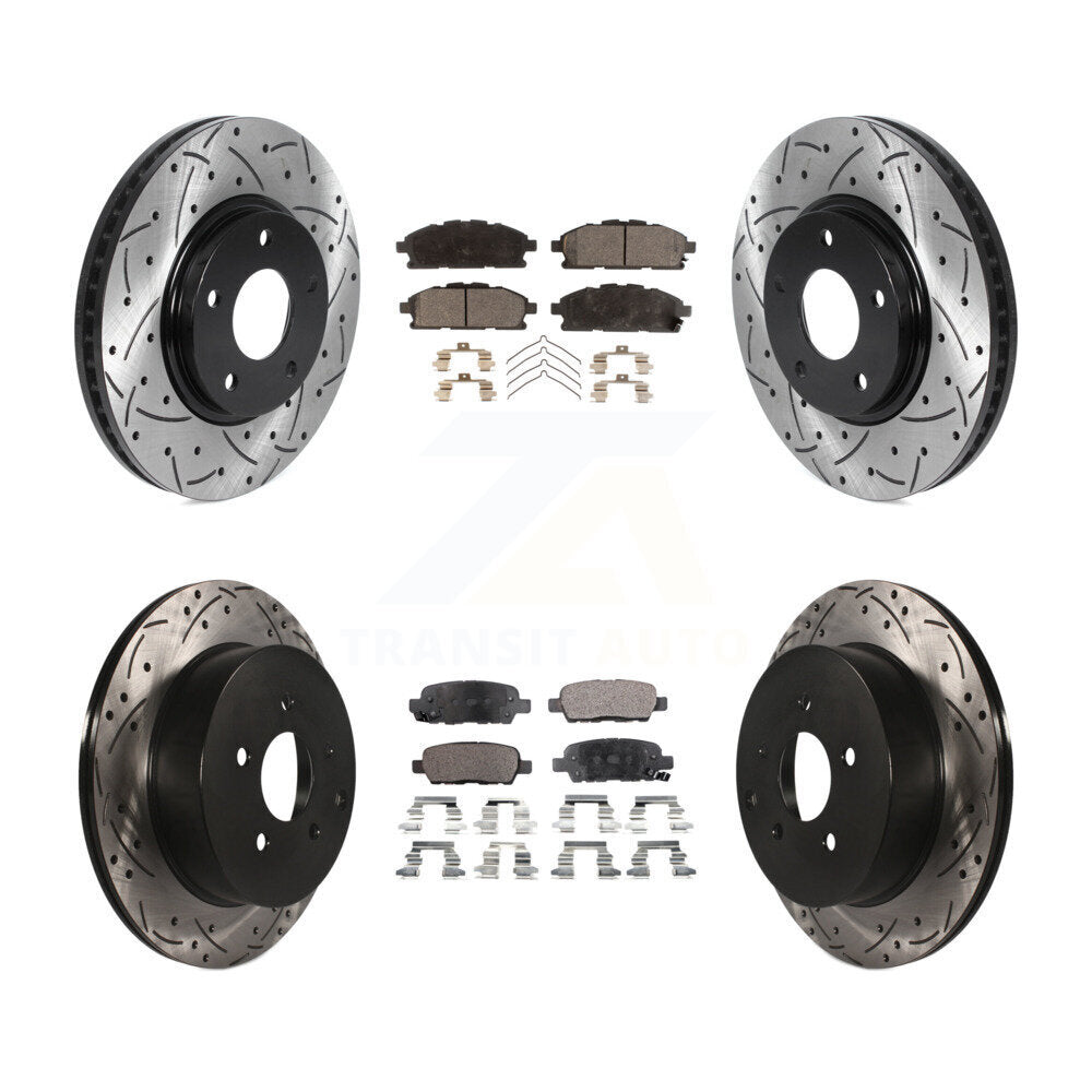 Transit Auto KDT-100830 Disc Brake Kit for 2011-2017 Nissan Quest - Front and Rear