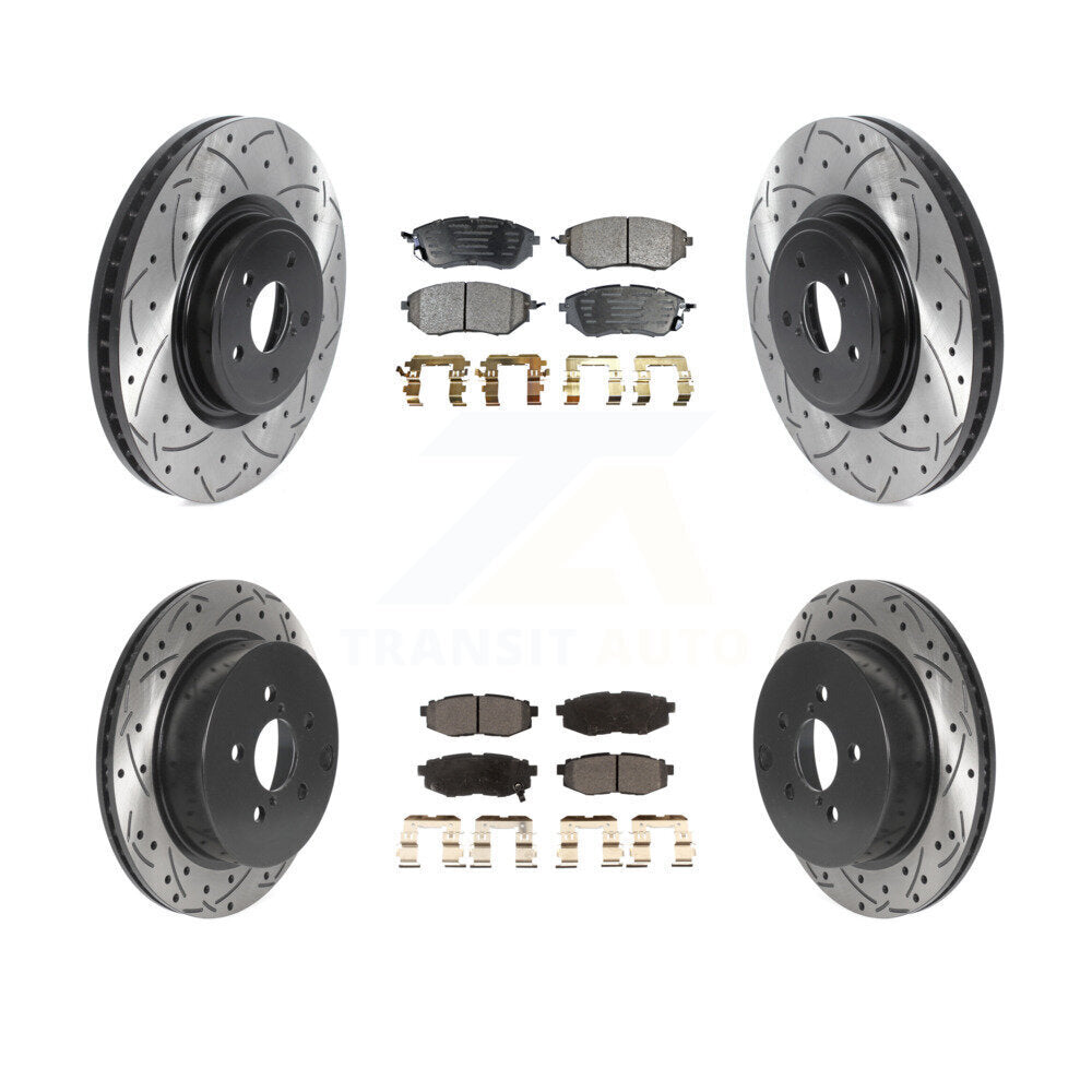 Transit Auto KDT-100839 Disc Brake Kit for 2014-2018 Subaru Forester - Front and Rear