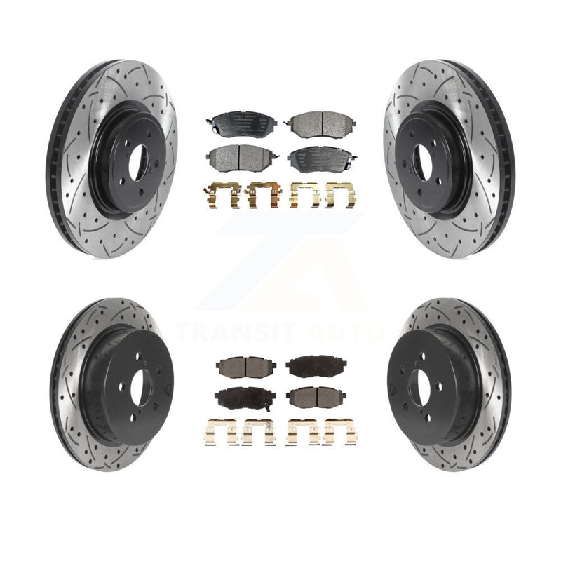 Transit Auto KDT-100839 Disc Brake Kit for 2014-2018 Subaru Forester - Front and Rear