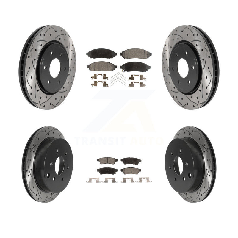 Transit Auto KDT-100840 Disc Brake Kit for 2005-2023 Nissan Frontier, Suzuki Equator, Nissan Xterra - Front and Rear
