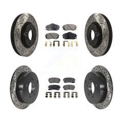 Transit Auto KDT-100842 Disc Brake Kit for 2010-2016 Hyundai Tucson, Kia Sportage - Front and Rear