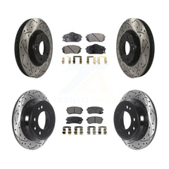 Transit Auto KDT-100843 Disc Brake Kit for 2012-2016 Hyundai Tucson, Kia Sportage - Front and Rear