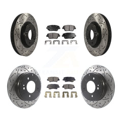 Transit Auto KDT-100844 Disc Brake Kit for 2011-2016 Kia Optima, Hyundai Sonata - Front and Rear
