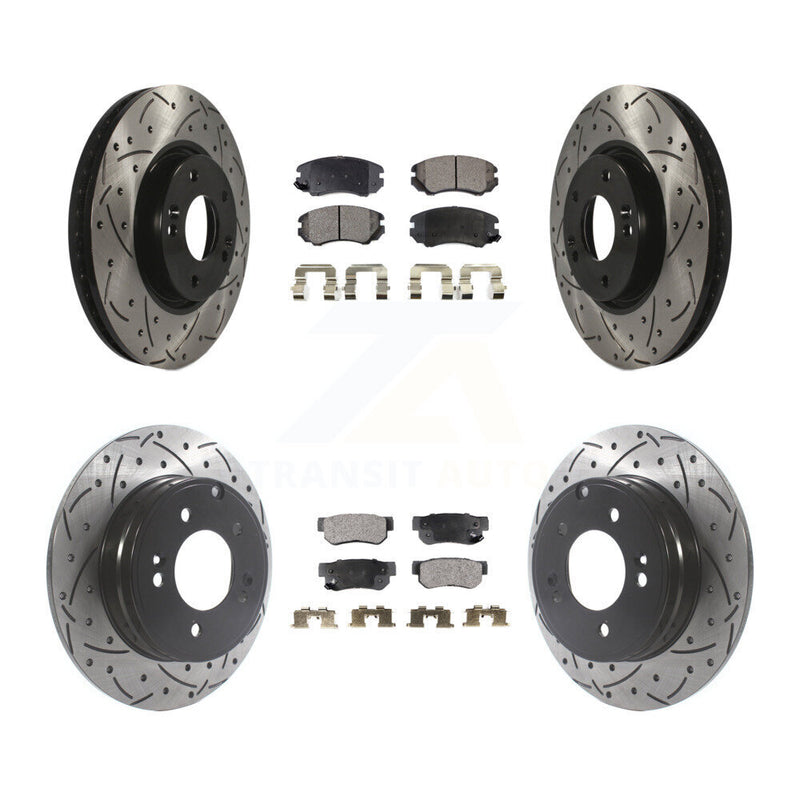 Transit Auto KDT-100847 Disc Brake Kit for 2006-2008 Hyundai Sonata - Front and Rear