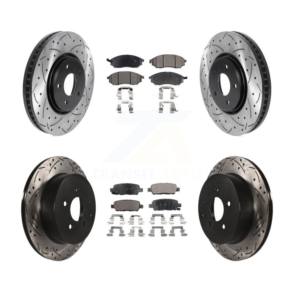 Transit Auto KDT-100848 Disc Brake Kit for 2006-2013 INFINITI FX37, INFINITI FX35, INFINITI FX45 - Front and Rear