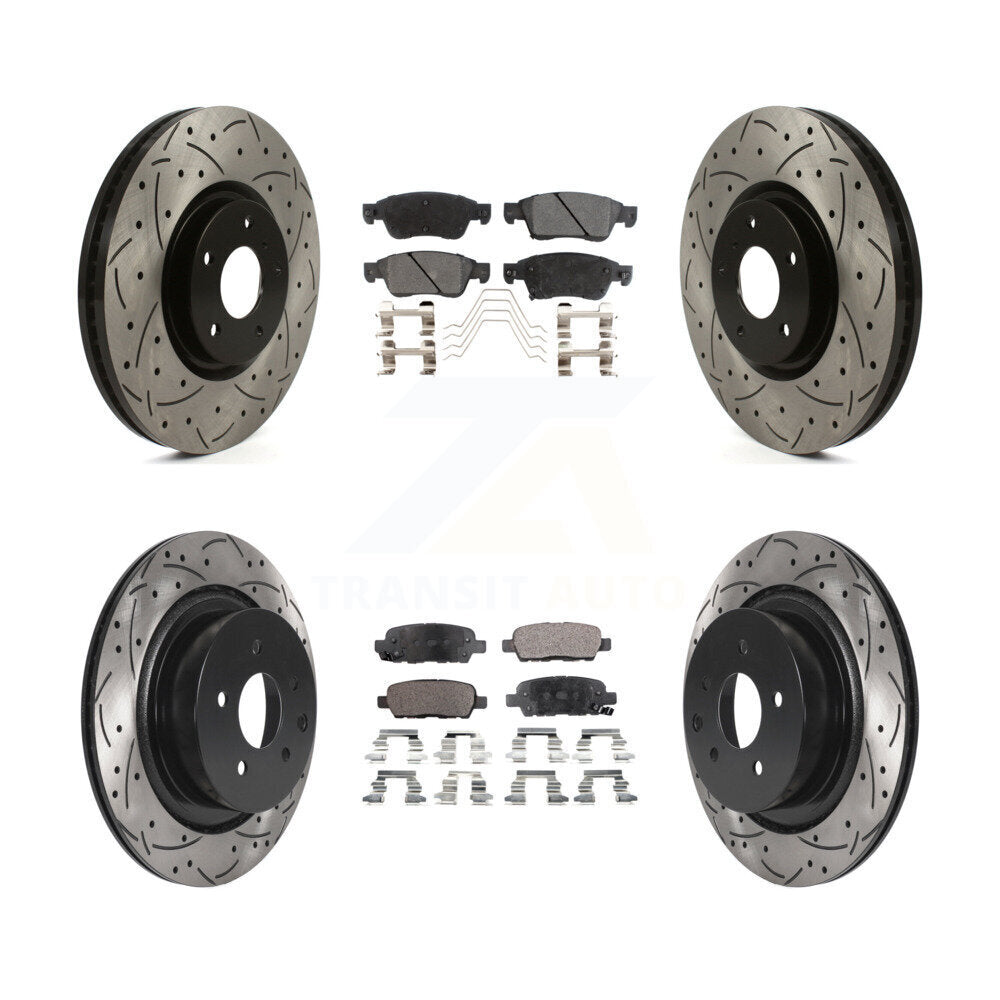 Transit Auto KDT-100849 Disc Brake Kit for 2007-2015 INFINITI Q60, INFINITI G35 - Front and Rear