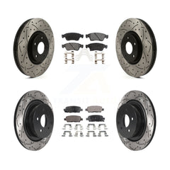 Transit Auto KDT-100849 Disc Brake Kit for 2007-2015 INFINITI Q60, INFINITI G35 - Front and Rear