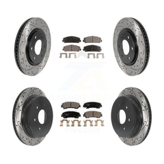 Transit Auto KDT-100854 Disc Brake Kit for 2017-2023 Nissan TITAN - Front and Rear