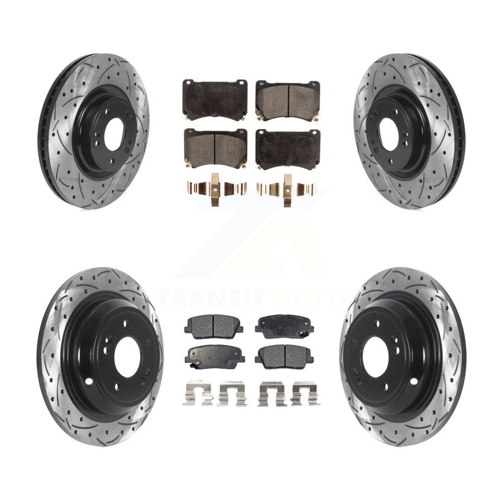 Transit Auto KDT-100858 Disc Brake Kit for 2009-2010 Hyundai Genesis - Front and Rear
