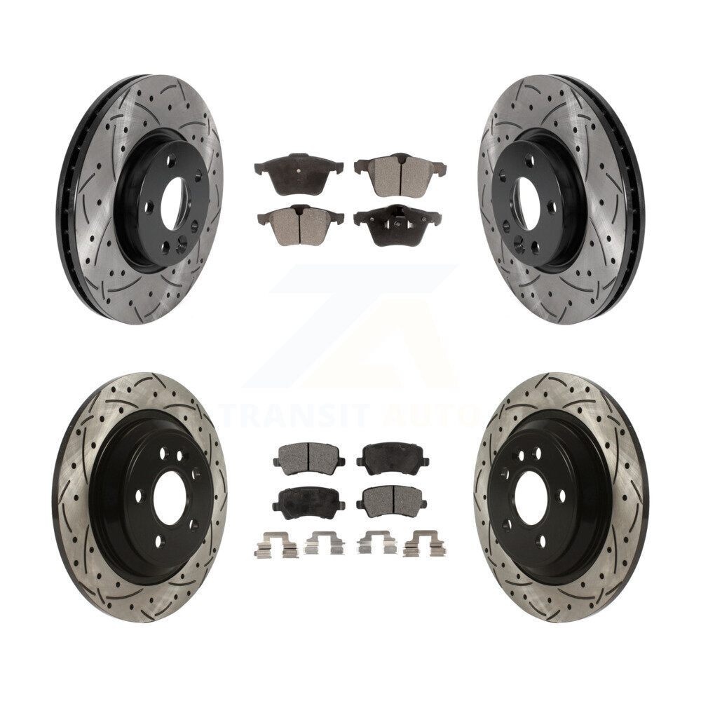Transit Auto KDT-100861 Disc Brake Kit for 2008 Volvo V70 - Front and Rear
