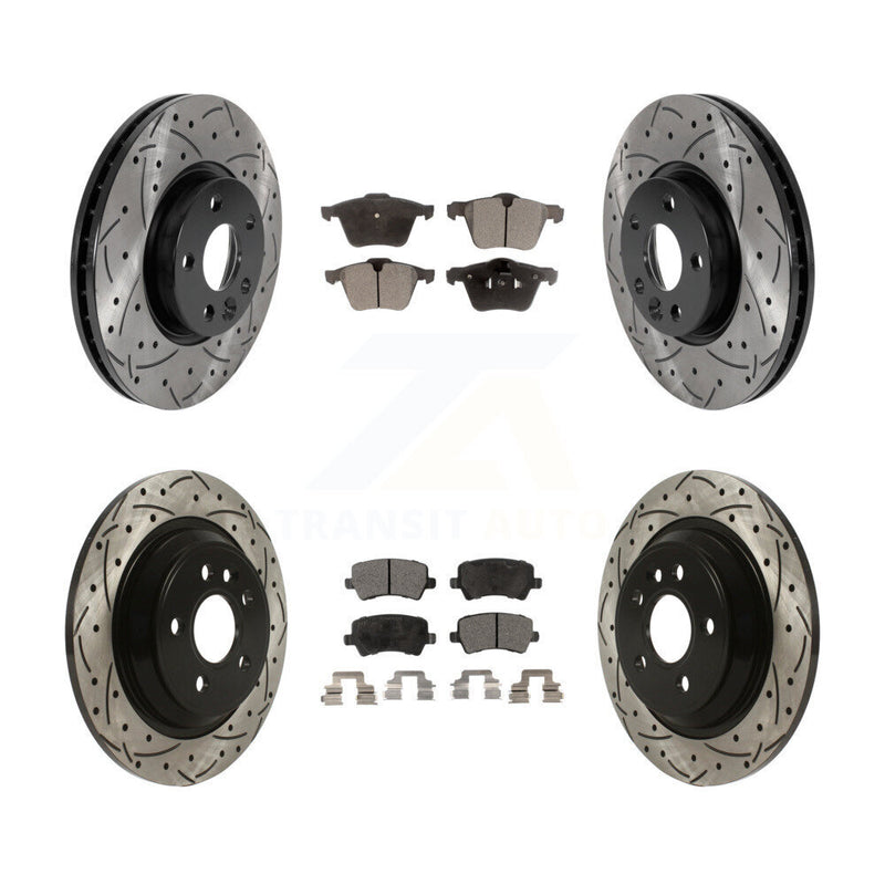 Transit Auto KDT-100861 Disc Brake Kit for 2008 Volvo V70 - Front and Rear
