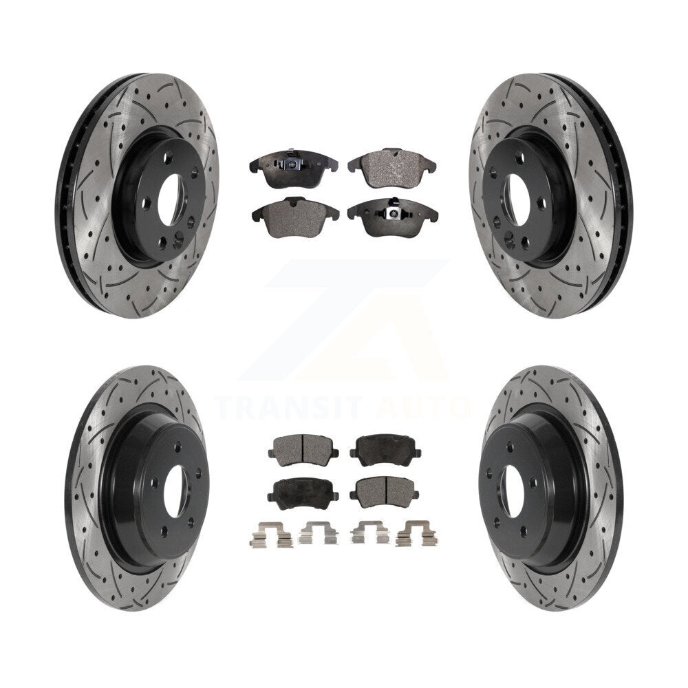 Transit Auto KDT-100863 Disc Brake Kit for 2012-2015 Land Rover Range Rover Evoque - Front and Rear