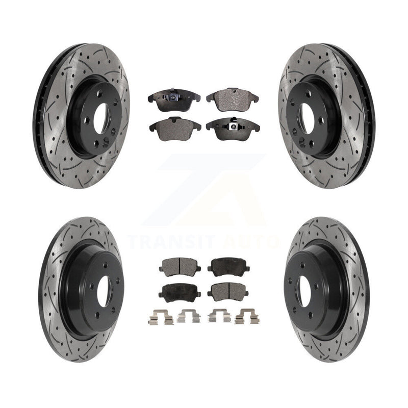Transit Auto KDT-100863 Disc Brake Kit for 2012-2015 Land Rover Range Rover Evoque - Front and Rear