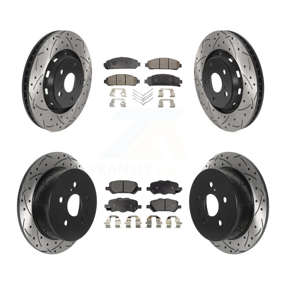 Transit Auto KDT-100864 Disc Brake Kit for 2009-2016 Toyota Venza - Front and Rear