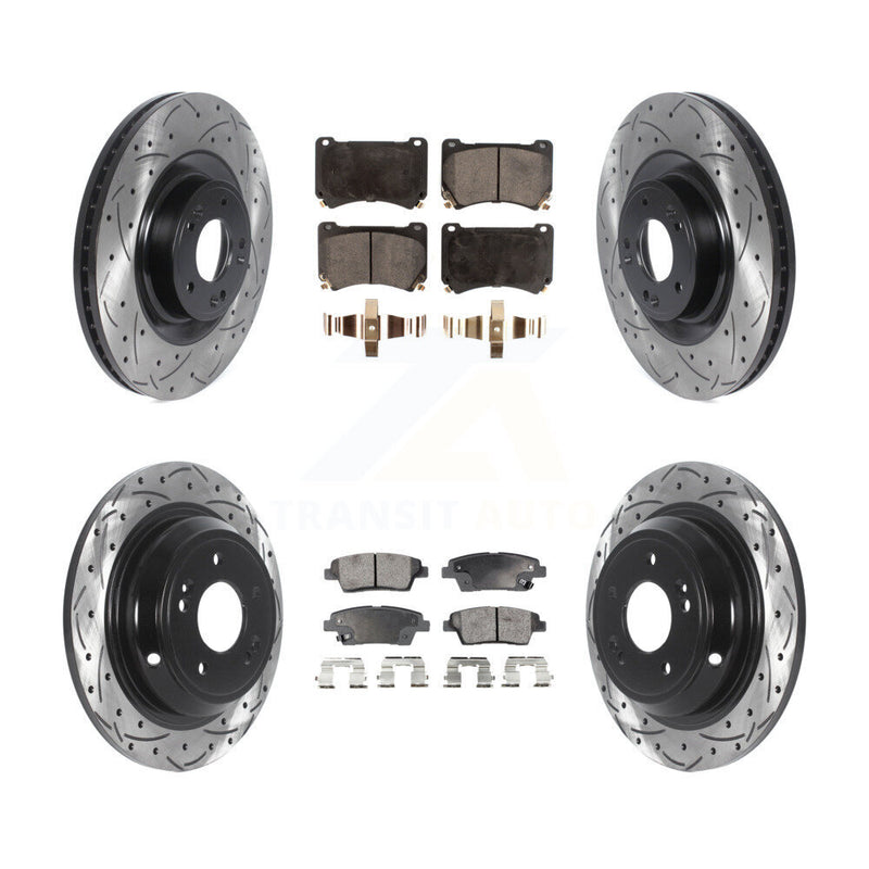 Transit Auto KDT-100866 Disc Brake Kit for 2012-2014 Hyundai Genesis - Front and Rear